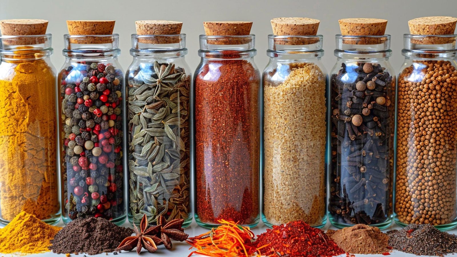 spices are very important in a kitchen.